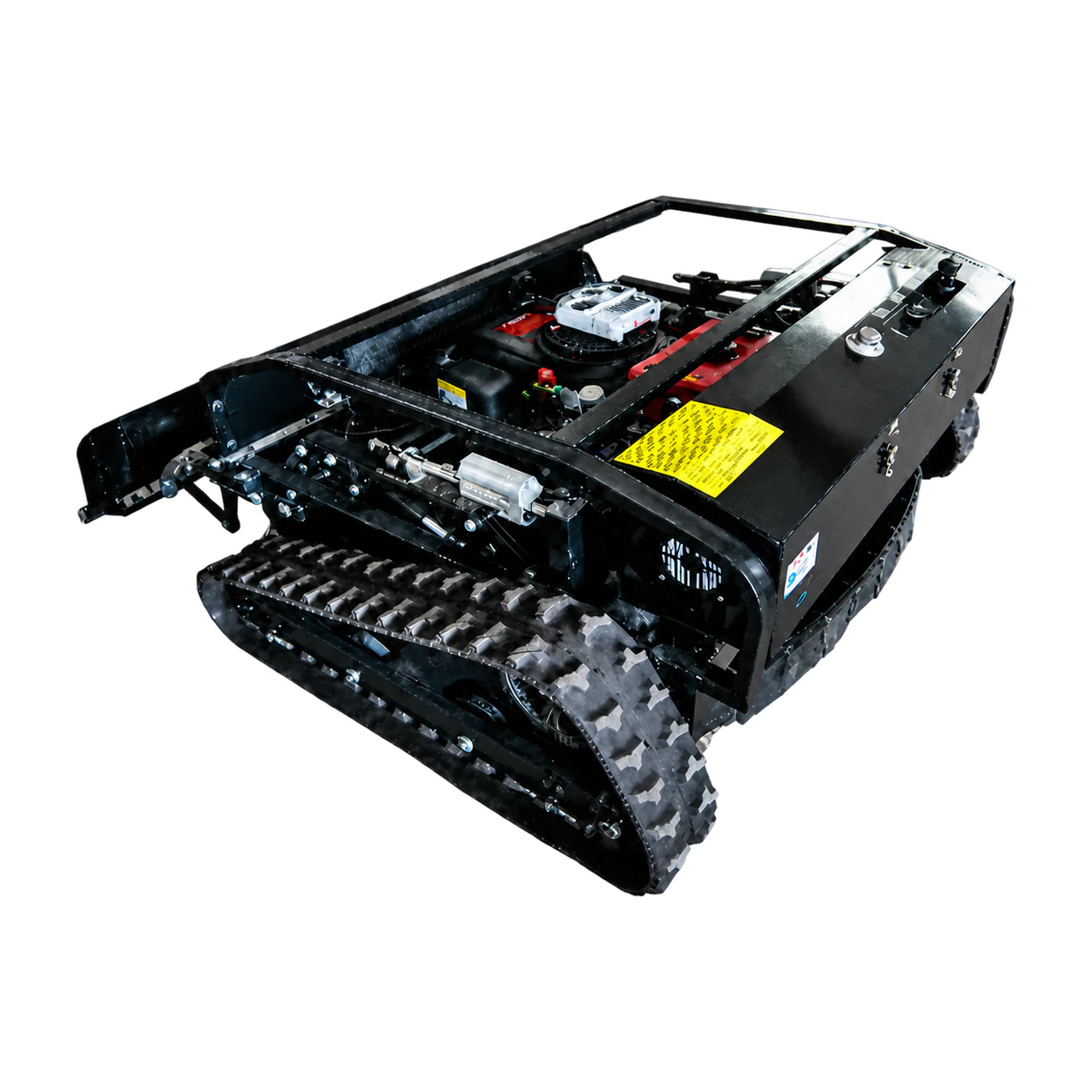DY-1000D Tracked Remote Mower shown in a working scene