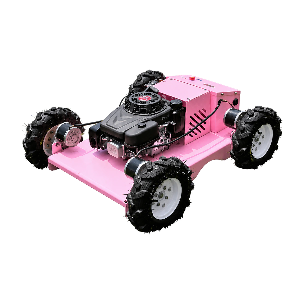 DY-550L Wheeled Remote Mower shown in a working scene
