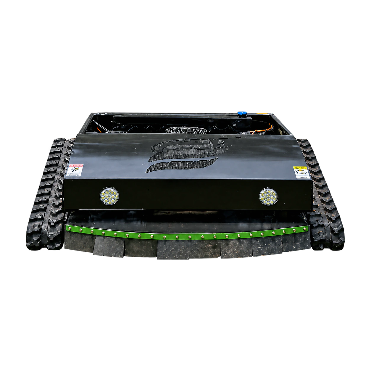 DY-800D Tracked Remote Mower shown in a working scene