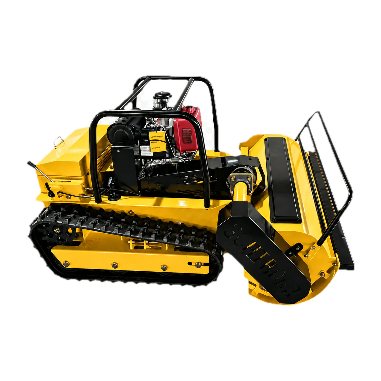 DY-Z1200 Heavy-Duty Hybrid Mower product view on a plain background
